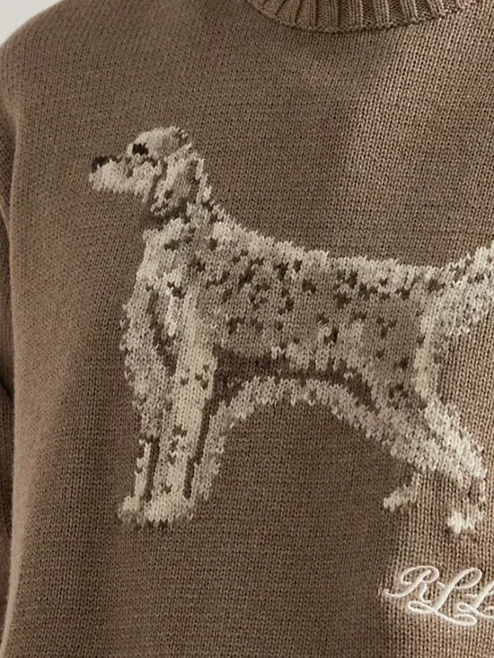 NWT Ralph Lauren English Setter Intarsia Knit Dog Sweater - Picture 9 of 9